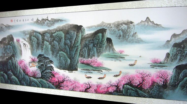 水墨山水风景画